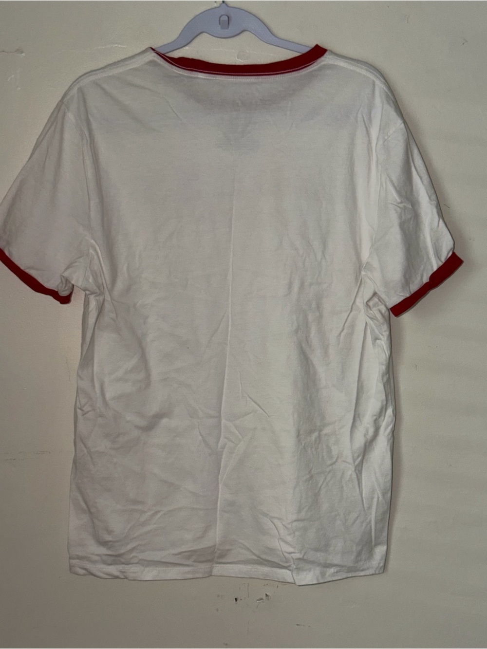 GUESS White & Red Logo Ringer Tee - Picture 3 of 6